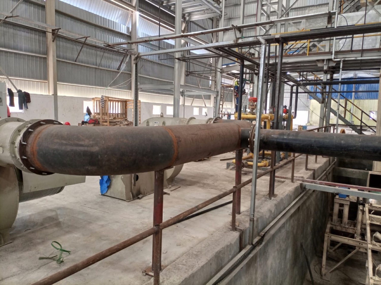 Process pipe run