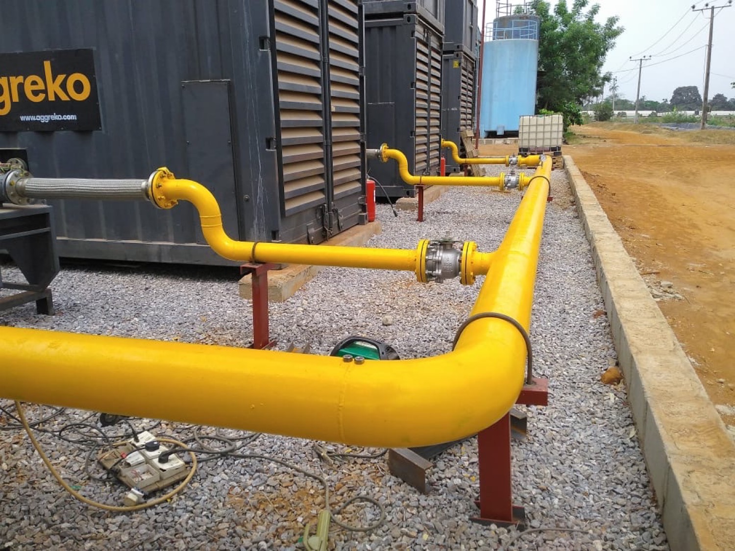 Aggreko gas pipeline